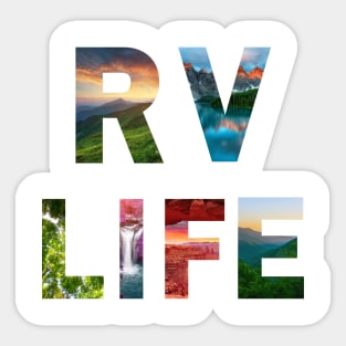 RV Life Camping Adventure Images Sticker